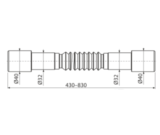Гибкое соединение AlcaPlast 40–32?32–40 A794